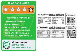 Máy lạnh Nagakawa Inverter 2HP NIS-C18R2H12