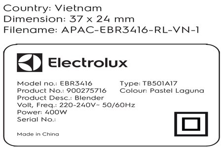 Máy xay Electrolux EBR3416 ( Còn 1 cái )