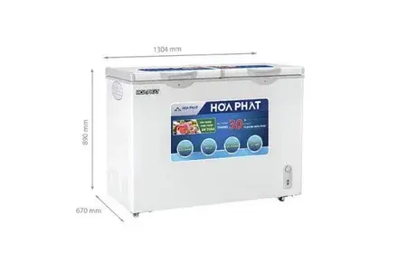 Tủ đông Hòa Phát HCF 666S1N2 2 cánh 352 lít