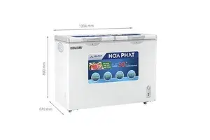 Tủ đông Hòa Phát HCF 666S1N2 2 cánh 352 lít