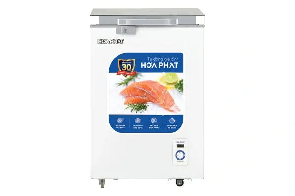 Tủ đông Hòa Phát HPF AD6107.T1 mặt kính 1 ngăn 1 cánh