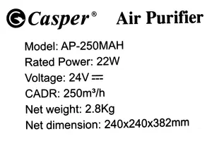 Máy lọc không khí Casper AP-250MAH 22W