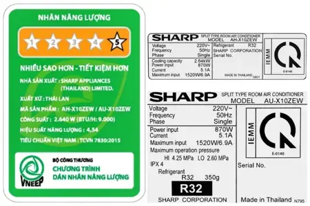 Máy lạnh Sharp Inverter 1 HP AH-X10ZEW