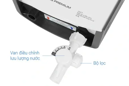 Máy nước nóng trực tiếp Ariston 4500W AURES PREMIUM 4.5P PEARL - Có Bơm