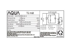 Tủ mát Aqua 280 Lít AQS-AF400N