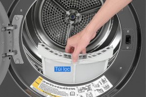 Máy sấy bơm nhiệt LG Inverter 10.5 kg DVHP50B