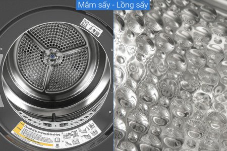 Máy sấy bơm nhiệt LG Inverter 10.5 kg DVHP50B