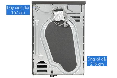 Máy sấy bơm nhiệt LG Inverter 10.5 kg DVHP50B
