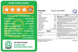 Tủ lạnh Panasonic Inverter 540 lít Multi Door PRIME+ Edition NR-YW590YMMV