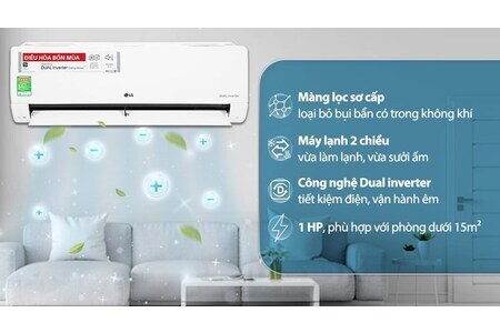 Máy lạnh 2 chiều LG Inverter 1 HP B10END1