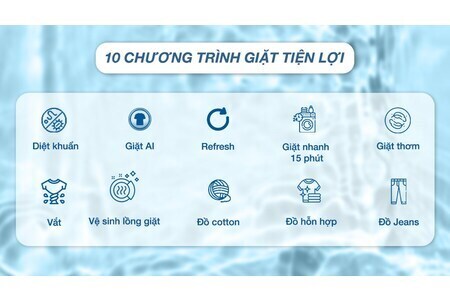 Máy giặt Aqua Inverter 10 kg AQD-DW1000J.BK