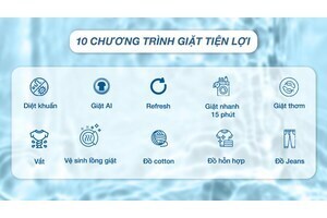 Máy giặt Aqua Inverter 10 kg AQD-DW1000J.BK