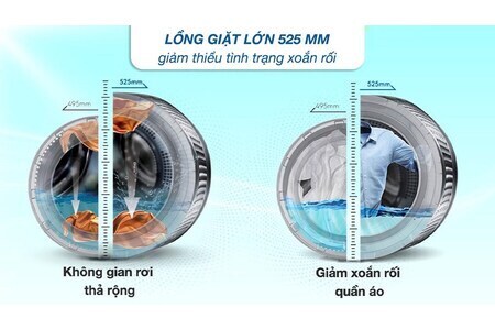 Máy giặt Aqua Inverter 10 kg AQD-DW1000J.BK