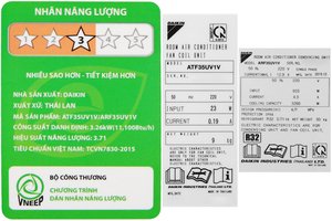 Máy lạnh Daikin 1.5 HP ATF35UV1V/ARF35UV1V thái lan đồng