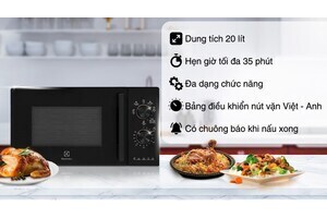 Lò vi sóng có nướng Electrolux EMG20K22B 20 lít
