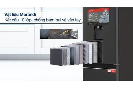 Tủ lạnh Toshiba Inverter 321 lít GR-RB405WEA-PMV(06)-MG