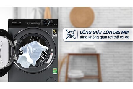 Máy giặt Aqua Inverter 10.5 kg AQD-A1052J BK