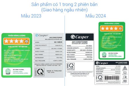 Máy lạnh Casper Inverter 1.5 HP GC-12IS35