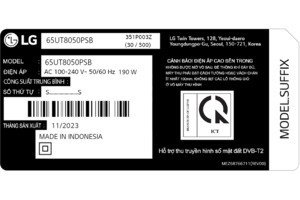 Smart Tivi LG 4K 65 Inch 65UT8050PSB