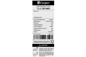 Tủ lạnh Casper 95 lít RO-95PG
