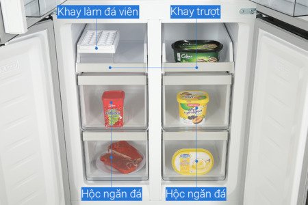 Tủ lạnh Hitachi Inverter 466 lít Multi Door HR4N7522DSDXVN