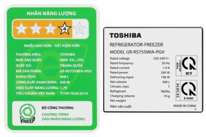 Tủ lạnh Toshiba Inverter 568 lít Side By Side GR-RS755WIA-PGV(22)-XK