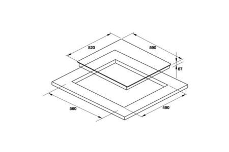 Bếp từ 3 vùng nấu Hafele HC-I603B