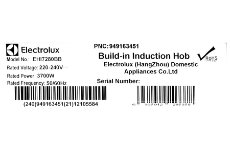 Bếp từ đôi lắp âm Electrolux EHI7280BB