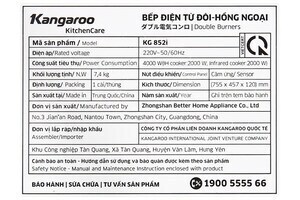 Bếp từ hồng ngoại lắp âm Kangaroo KG852i
