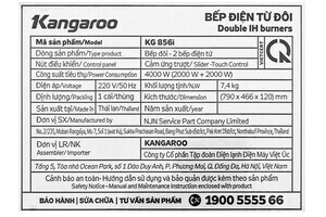 Bếp từ đôi Kangaroo KG856i
