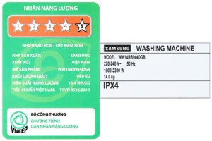 Máy giặt Samsung Bespoke AI Inverter 14 kg WW14BB944DGBSV