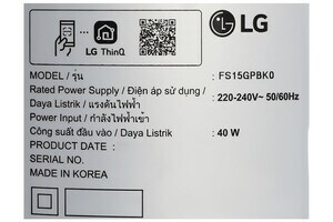 Máy lọc không khí LG PuriCare AeroTower Hit FS15GPBK0.ABAE 40W