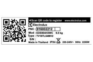 Máy sấy thông hơi Electrolux UltimateCare 9 kg EDS904H3WC