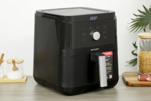 Nồi chiên không dầu Sharp KF-AF60EV-BK 6 lít