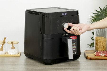 Nồi chiên không dầu Sharp KF-AF60EV-BK 6 lít