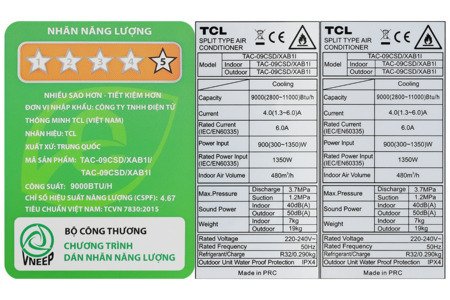 Máy lạnh TCL Inverter 1 HP TAC-09CSD/XAB1I