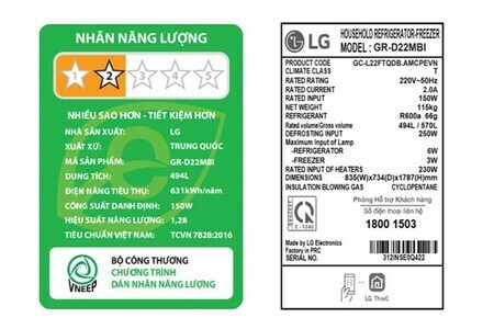 Tủ lạnh LG Inverter 494 lít Multi Door GR-D22MBI