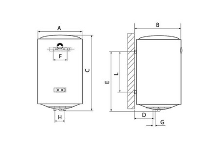 Máy nước nóng Ferroli AQUA E 50L