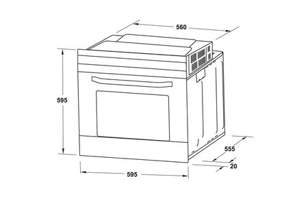 Lò Nướng Âm Tủ Hafele HO-4K70A 538.61.451