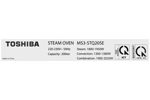 Lò nướng có hấp Toshiba MS3-STQ20SE(BK) 20 lít