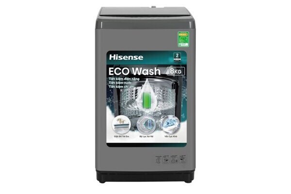 Máy giặt Hisense 8kg WTZQ8012UT