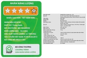 Máy giặt Hitachi Inverter 10.5 kg BD-1054HVOS