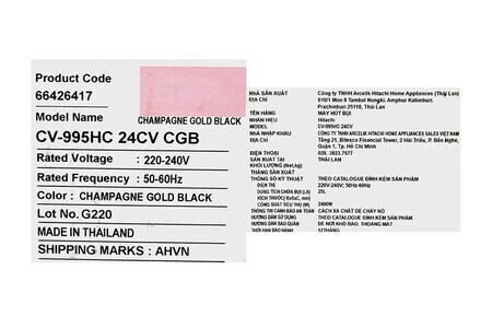 Máy hút bụi công nghiệp Hitachi CV-995HC 24CV CGB