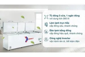 Tủ Đông Sanaky Inverter 900 Lít VH-1199HY3