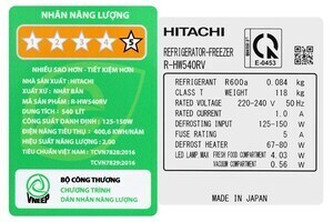 Tủ lạnh Hitachi Inverter 540 lít Multi Door R-HW540RV(X)