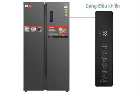 Tủ lạnh Toshiba Inverter 555 lít Side By Side GR-RS696WI-PMV(60)-AG
