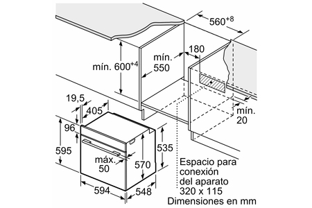 Lò nướng âm tủ Bosch HBG7241B1 Series 8