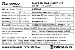 Máy làm mát Kangaroo KG50F88 200W