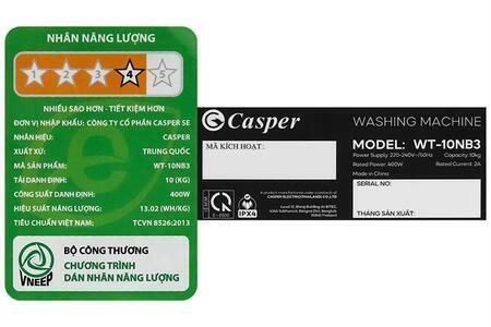 Máy giặt Casper 10 kg WT-10NB3