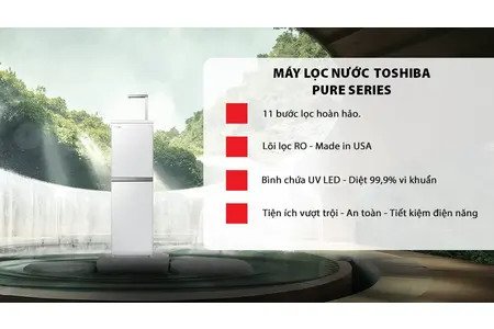 Máy lọc nước RO nóng nguội Toshiba TWP-H2396SVN(W) 10 lõi